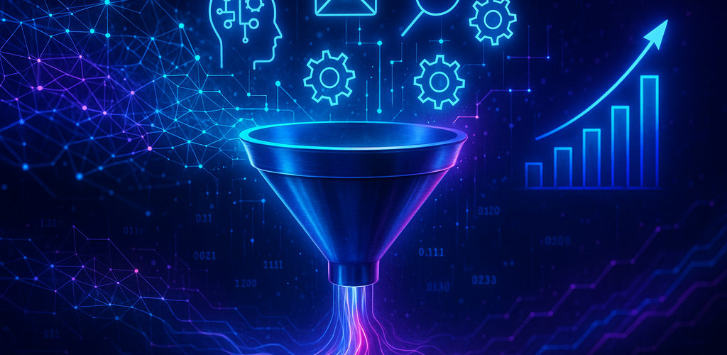 Gráfico que explica el embudo de prospección digital