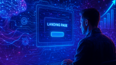 Ejemplo de una landing page efectiva con elementos clave para optimizar conversiones.