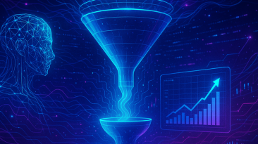 Gráfico que ilustra las etapas de un funnel de ventas para productos digitales