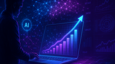 Emprendedores en un entorno digital trabajando con herramientas de automatización y embudos de ventas.